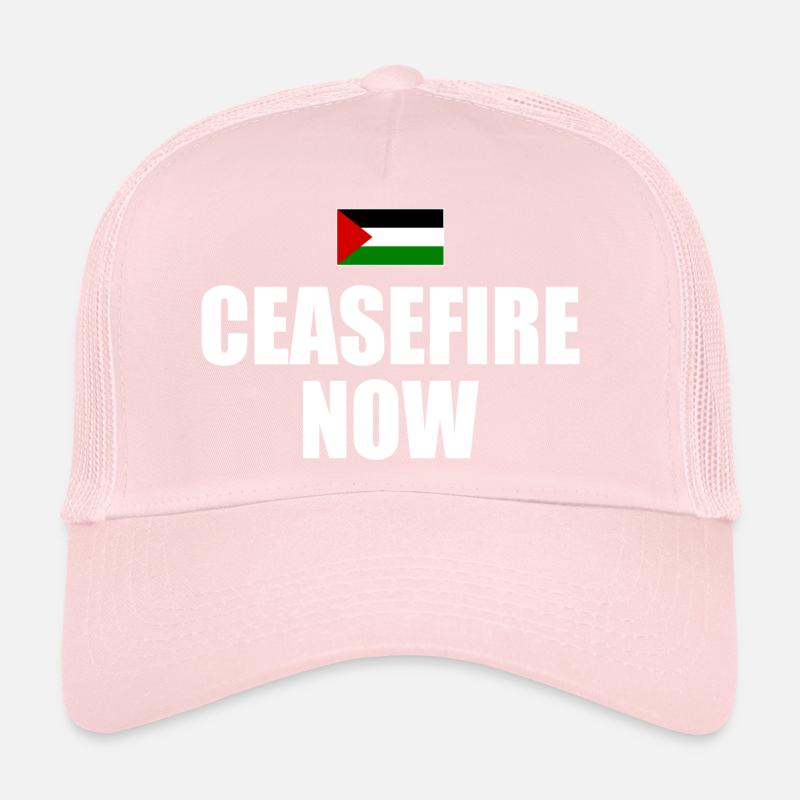 ceasefire now Trucker Cap