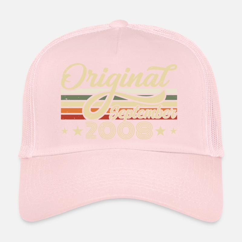 2008 Septembre Naissance Anniversaire Année de naissance 2008 Casquette trucker 