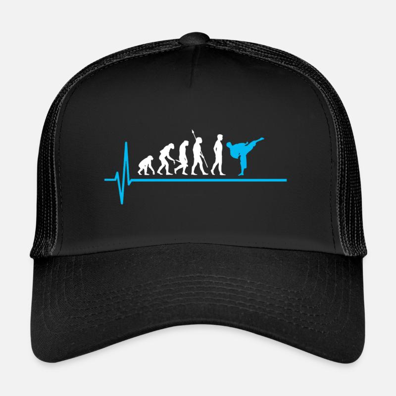 Karate Evolution Kampfsport Judo Herzschlag Trucker Cap