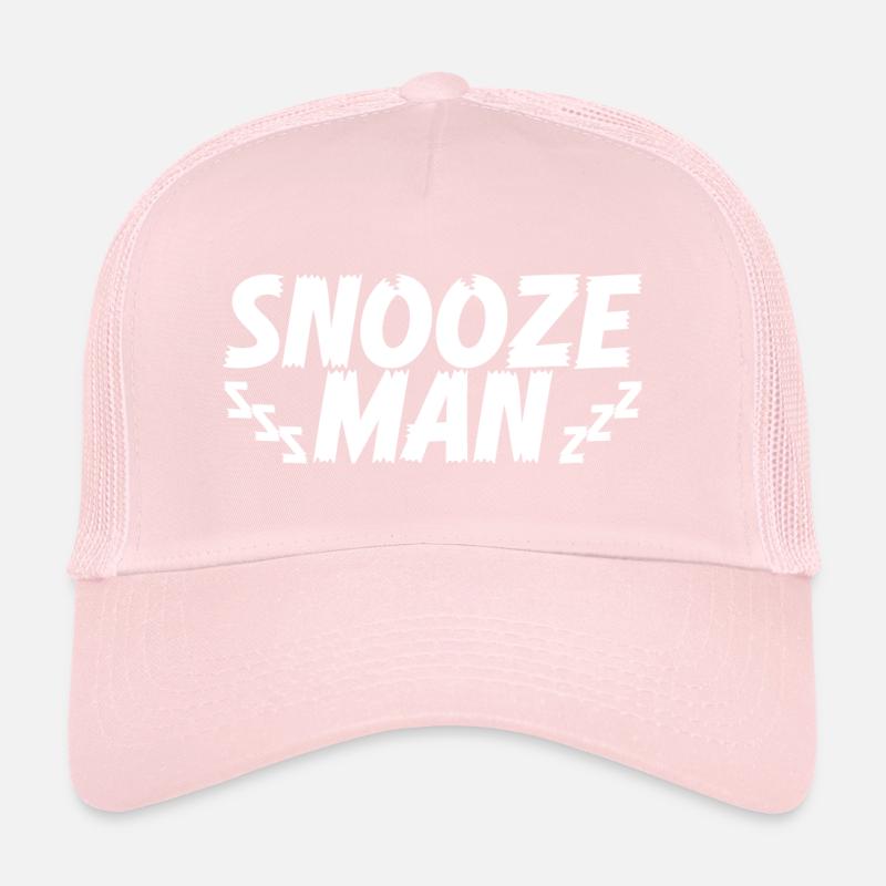 Late Riser Funny Snooze Man Nightshift Trucker Cap