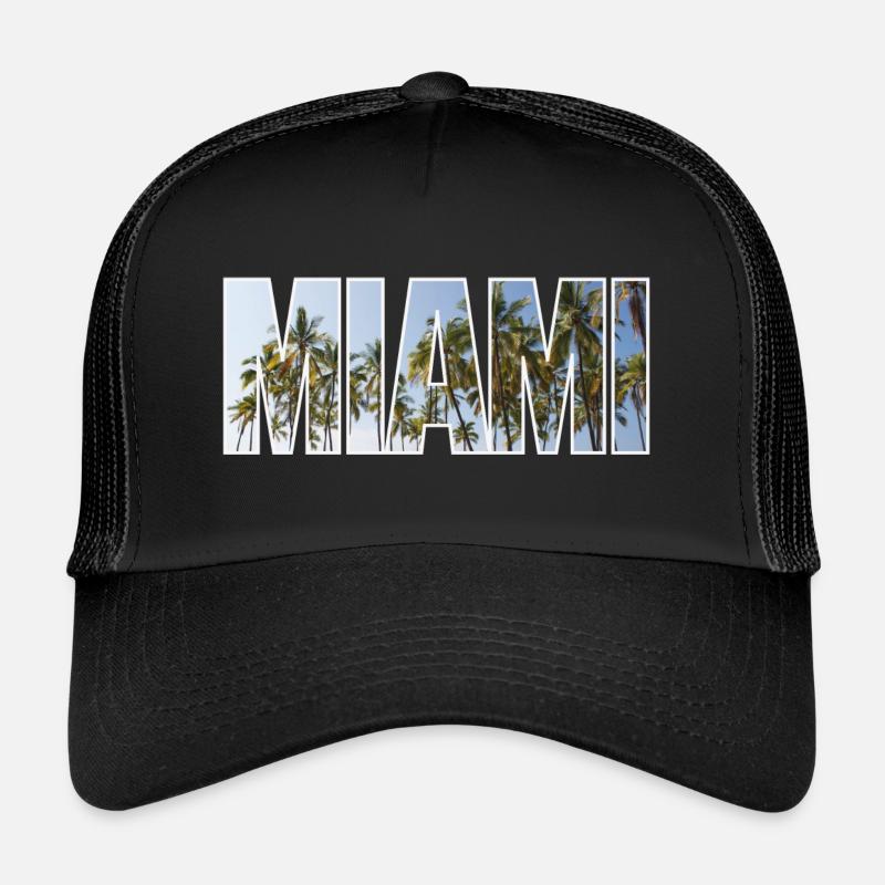 Miami - Trucker Cap - Schwarz/Schwarz