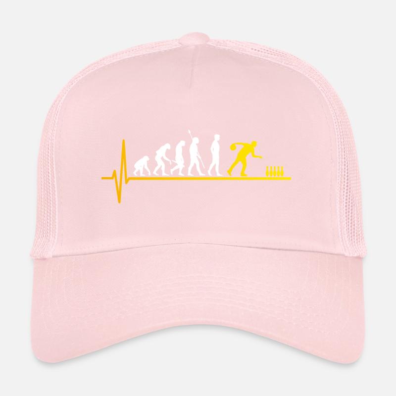 Bowling evolution skittles heartbeat Trucker Cap