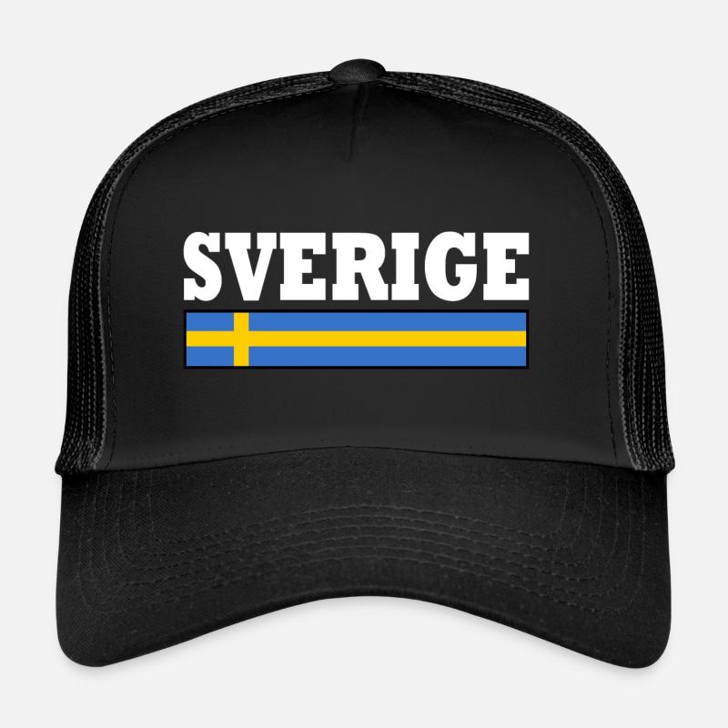 Drapeau de la Suède Casquette trucker 