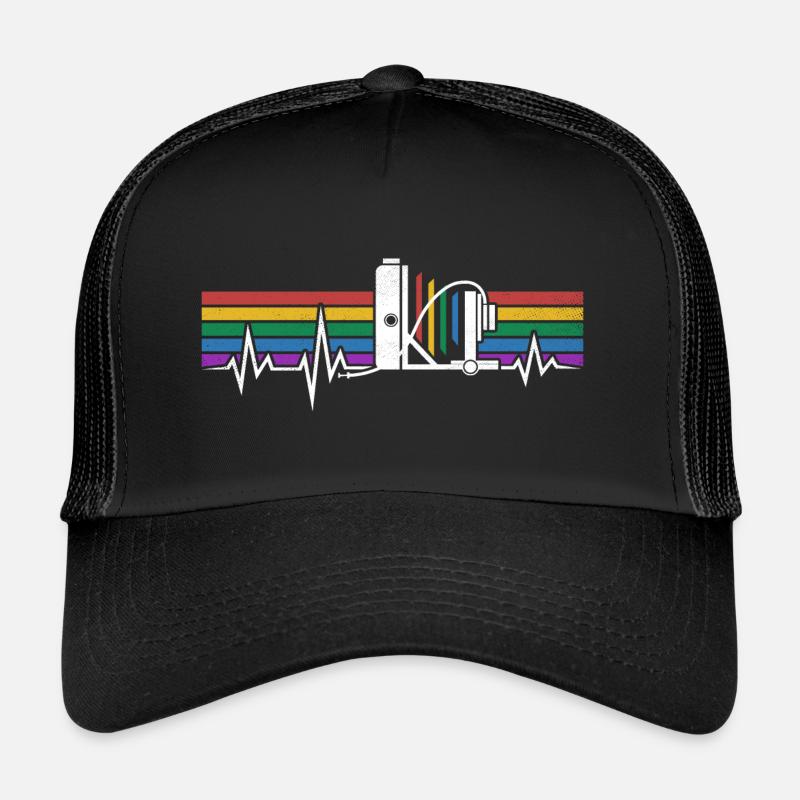 RUNNING FLOOR CAMERA HEARTBEAT LARGE FORMAT PHOTOGRAPHY Trucker Cap