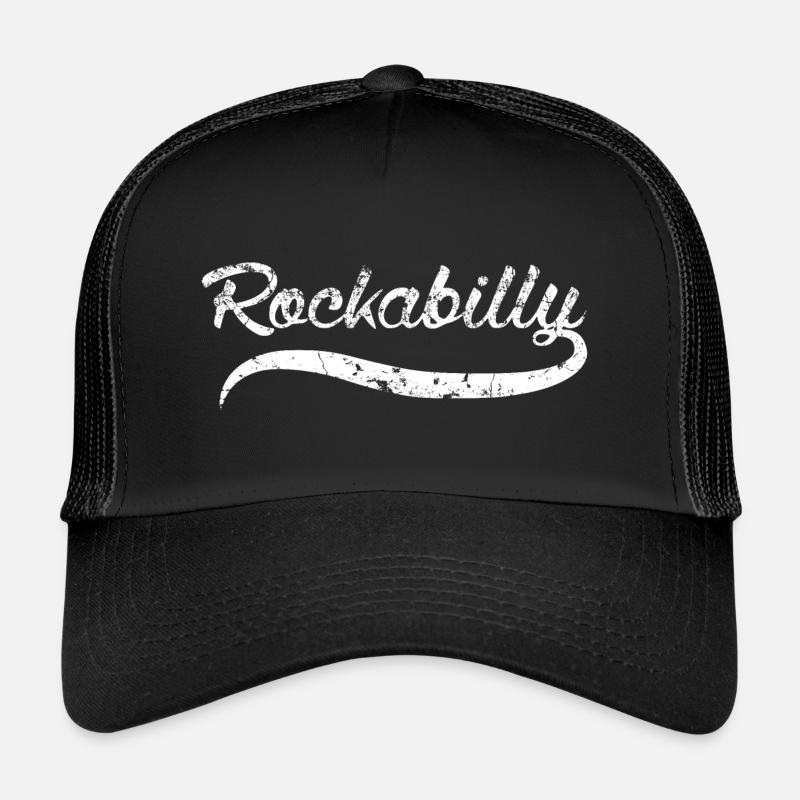 Rockabilly - Trucker Cap - black/black