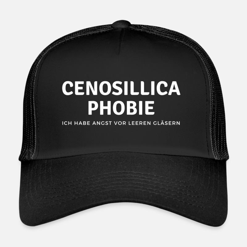 Angst vor leerem Glas Biergrippe Cenosillicaphobie Trucker Cap