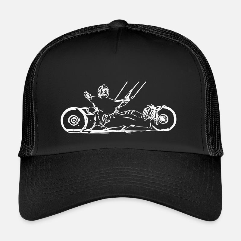 Kitebuggy from the side with white outer contour Trucker Cap