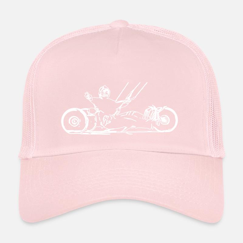 Kitebuggy from the side with white outer contour Trucker Cap