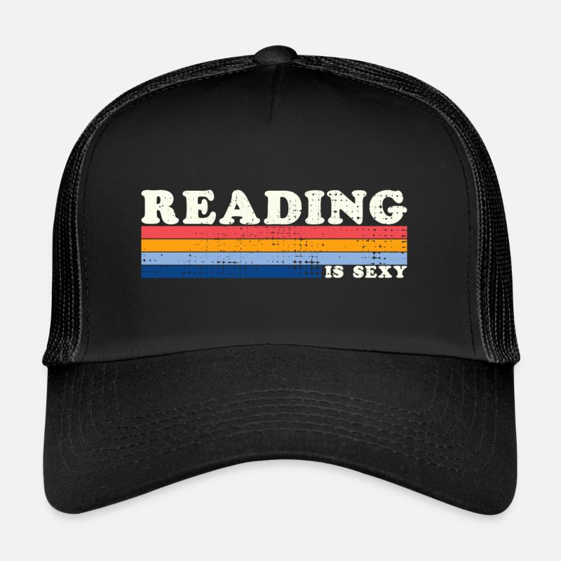 Reading Is Sexy Retro 80s Book Lover Trucker Cap