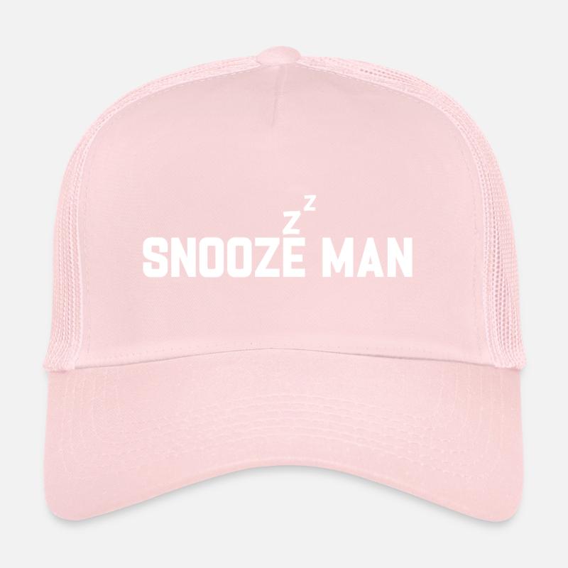 Late Riser Funny Snooze Man Nightshift Trucker Cap