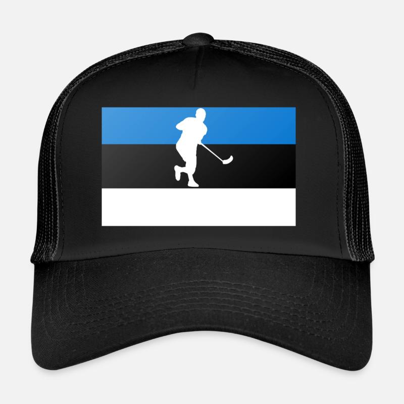 floorball - Trucker Cap - Schwarz/Schwarz
