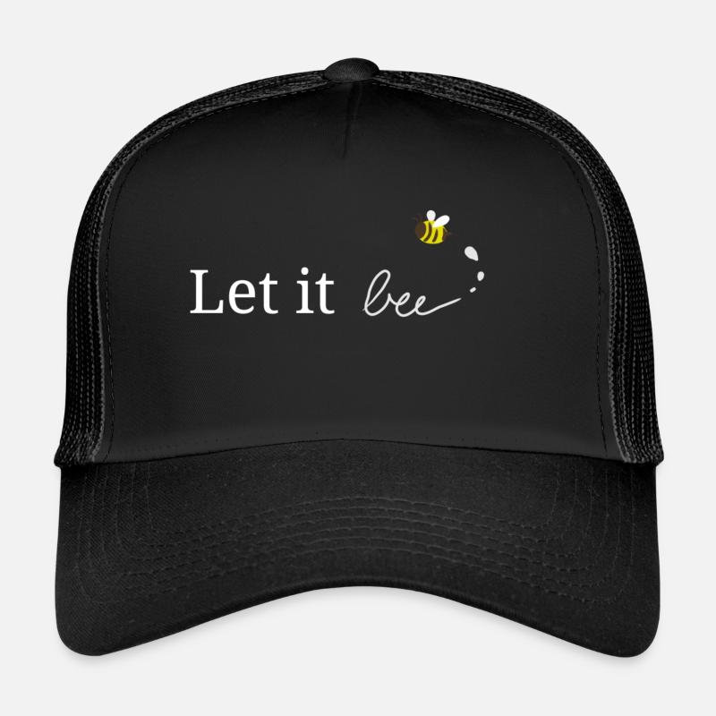 Let it bee - Trucker Cap - Schwarz/Schwarz