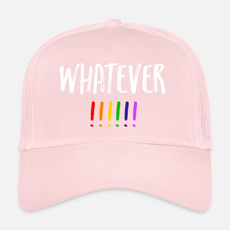 Whatever LGBT rainbow Trucker Cap