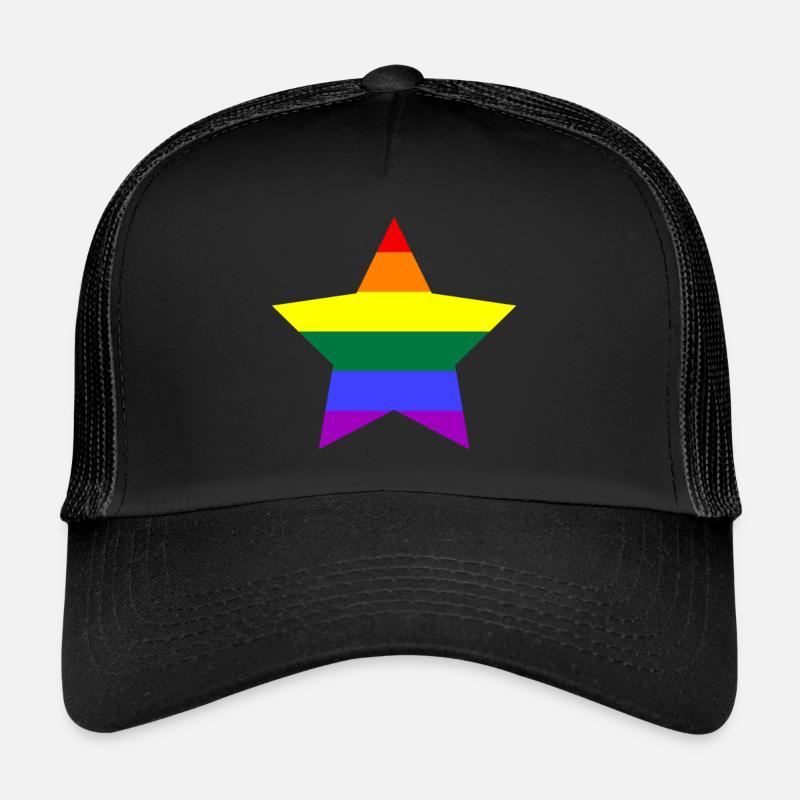 Rainbow star Trucker Cap