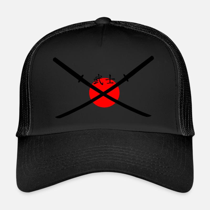 Samurai Schwert - Trucker Cap - Schwarz/Schwarz