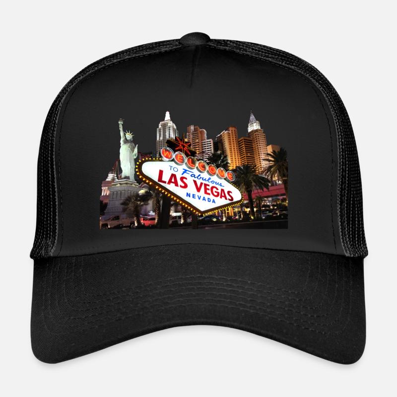 Las Vegas Famous Shield Skyline - Trucker Cap - black/black