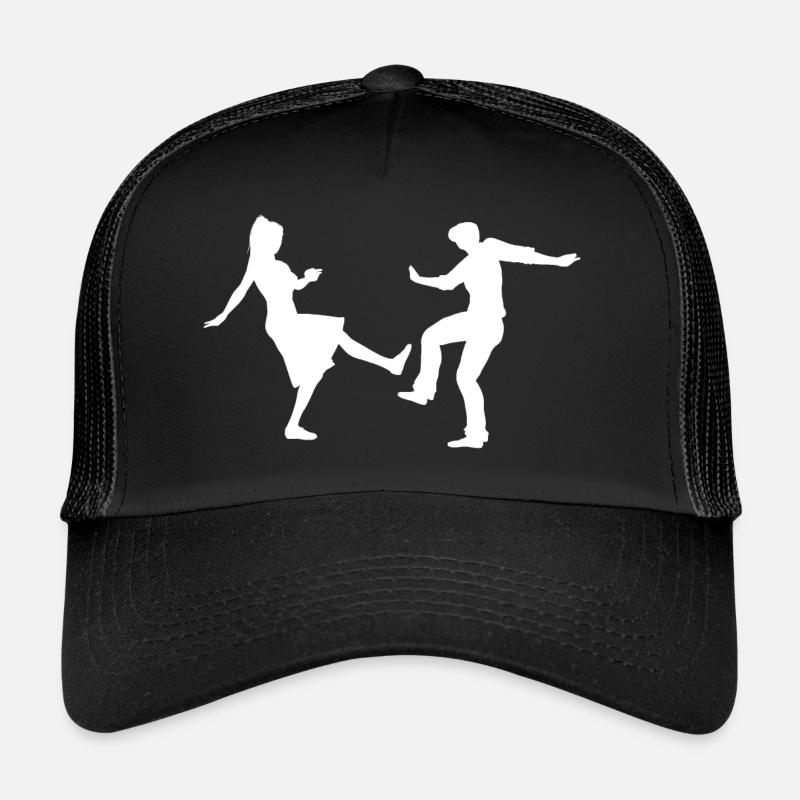 Lindy Hop Swing Dancing Gift Dance Shag Boogie - Trucker Cap - black/black