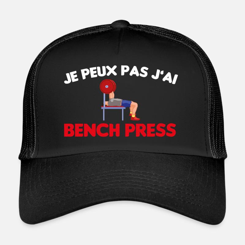 Cadeau drôle powerlifting développé couché Casquette trucker 