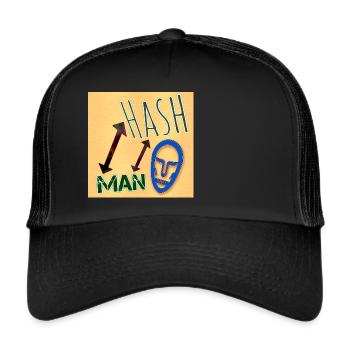 HASH MAN - Club WoW - Trucker Cap - Schwarz/Schwarz - Vorne