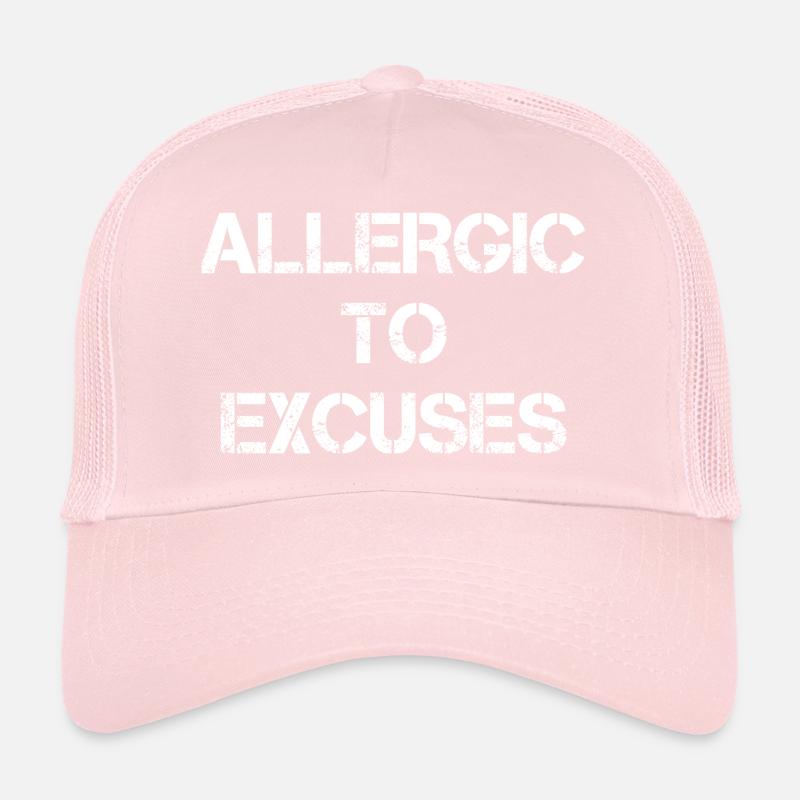 Allergique aux excuses Casquette trucker 