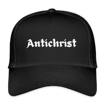 ANTICHRIST Superstar Occult Satan Gothic Heidentum - Trucker Cap - Schwarz/Schwarz - Vorne