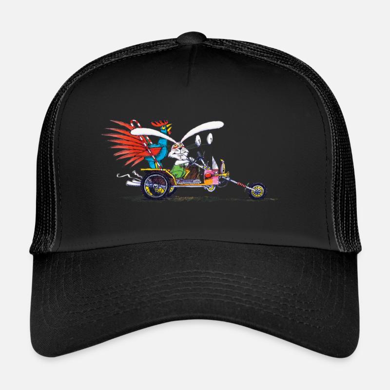 Mimmelitt das Stadtkaninchen - Trucker Cap - Schwarz/Schwarz