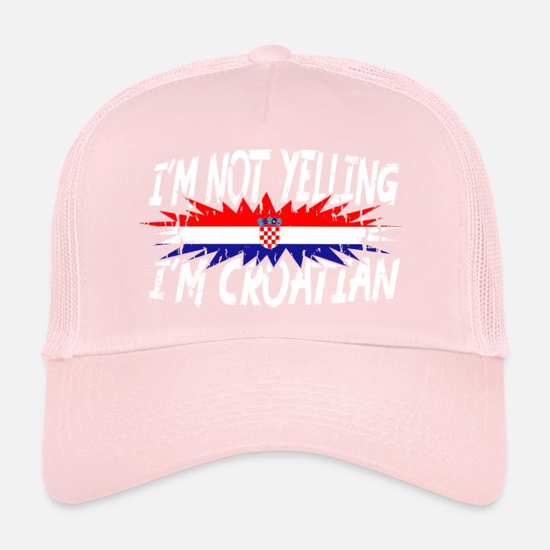 Je ne crie pas que je suis croate Casquette trucker 