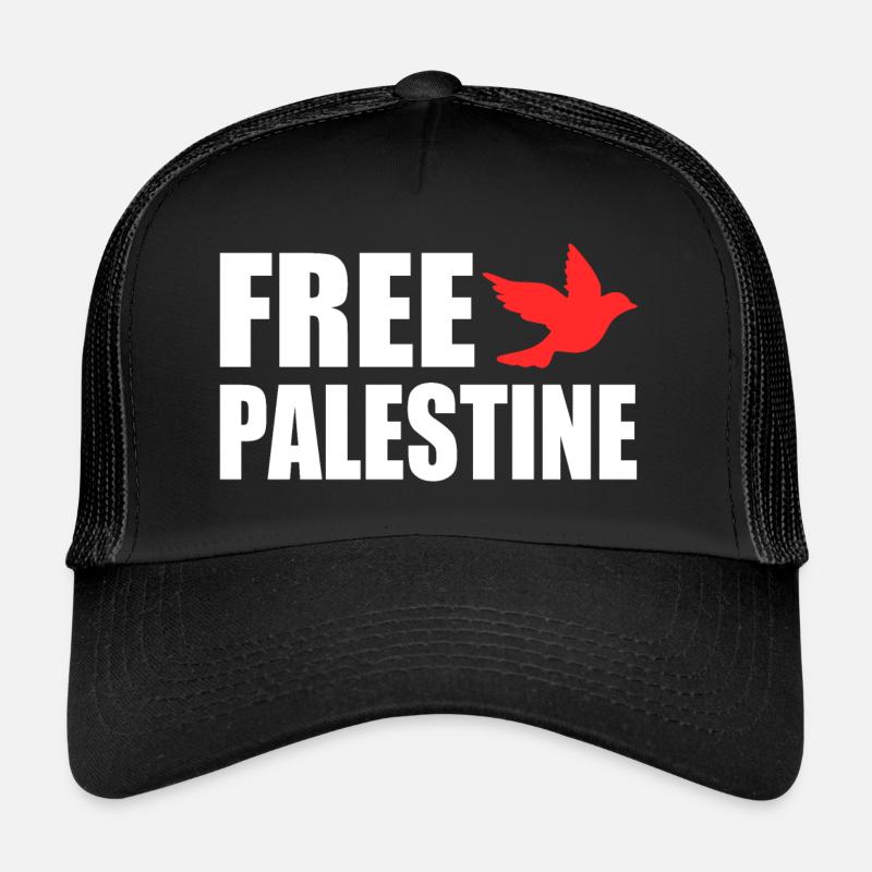 Free palestine - Trucker Cap - Schwarz/Schwarz