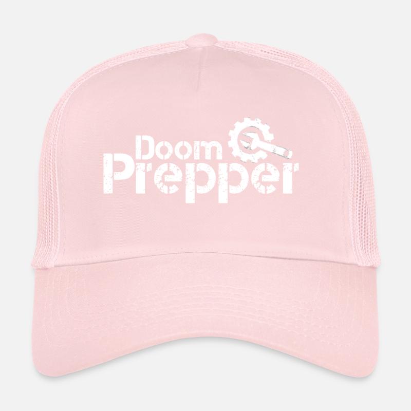 doom prepper craft white Trucker Cap