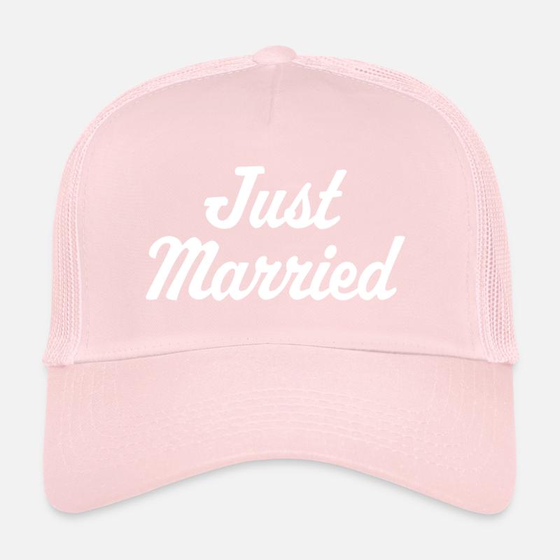Just Married Trucker Cap