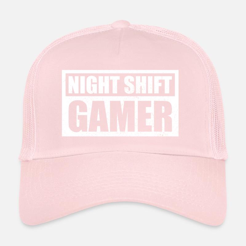 Gaming Night Shift Gamer Trucker Cap