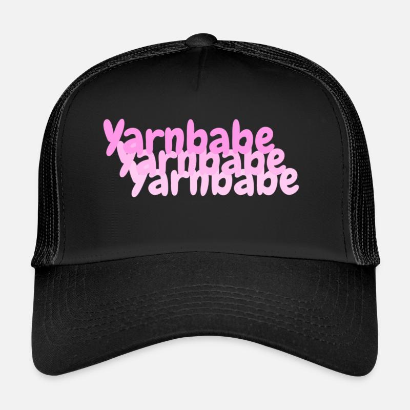 Yarnbabe - Trucker Cap - Schwarz/Schwarz
