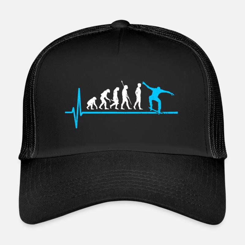 Skateboard Evolution Skateboarder Casquette trucker 