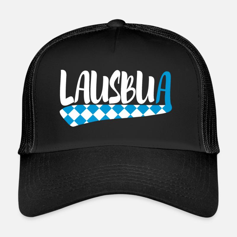 Lausbua - Trucker Cap - Schwarz/Schwarz