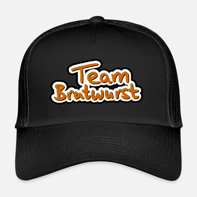 Team Bratwurst - Trucker Cap - Schwarz/Schwarz