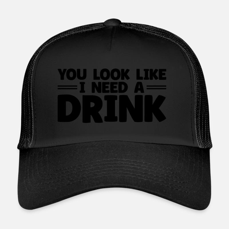 Vintage Drinking Beer Drinker Look Like Drink Trucker Cap