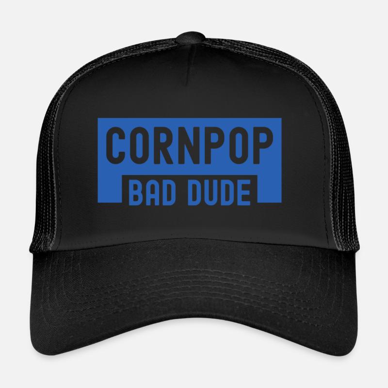Corn Pop était un mauvais mec Retro Cornpop Meme Casquette trucker 