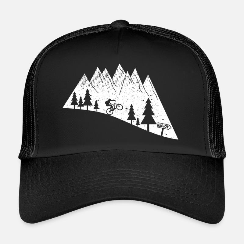 Vtt - Casquette trucker  - noir/noir