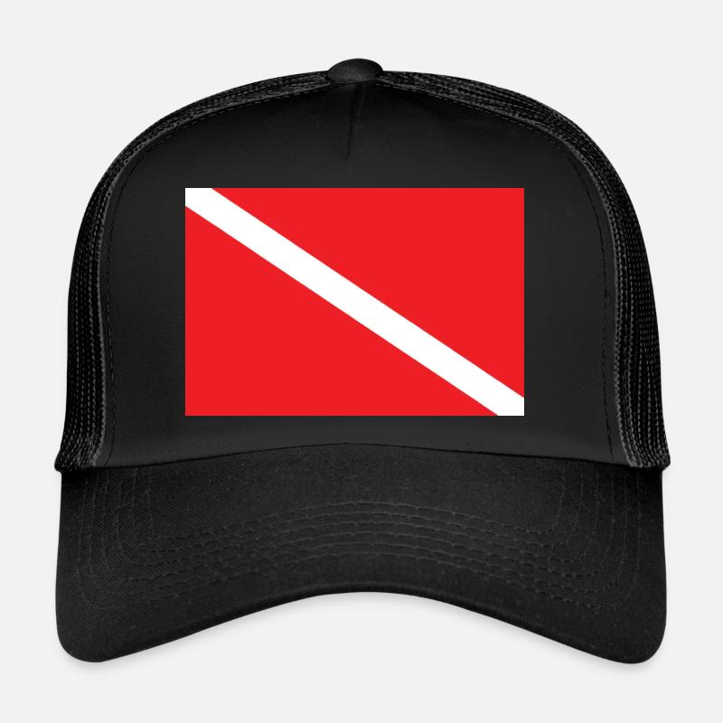 DRAPEAU DE PLONGÉE SOUS-MARINE Casquette trucker 