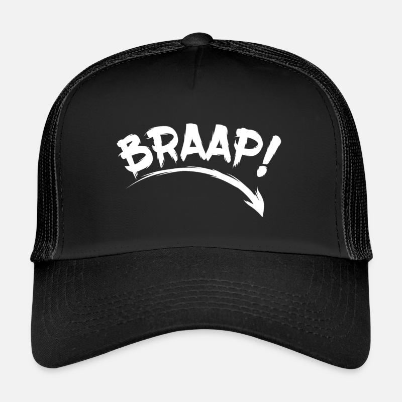 Braap - Casquette trucker  - noir/noir