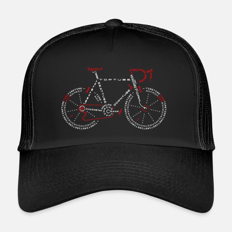 Fahrrad Wörtern Trucker Cap