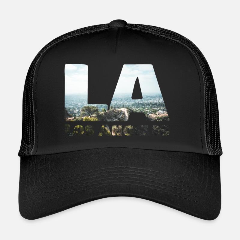 Los Angeles - Trucker Cap - Schwarz/Schwarz