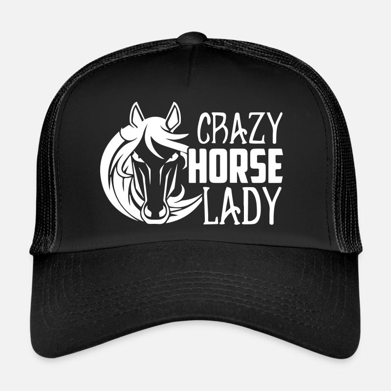 Dame de cheval fou Casquette trucker 