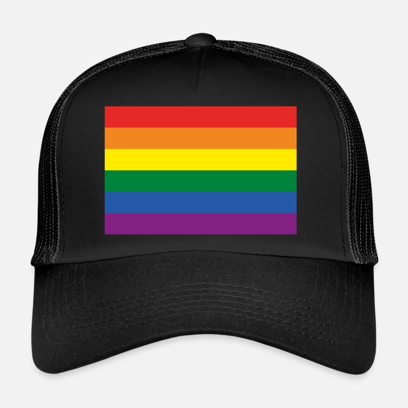 Drapeau LGBT - Drapeau de la Gay Pride Casquette trucker 