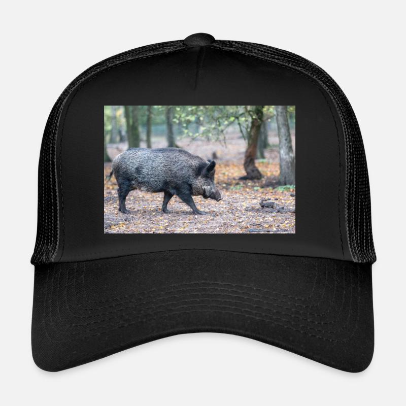 Wild boar (in german Wildschwein) Sus scrofa Trucker Cap