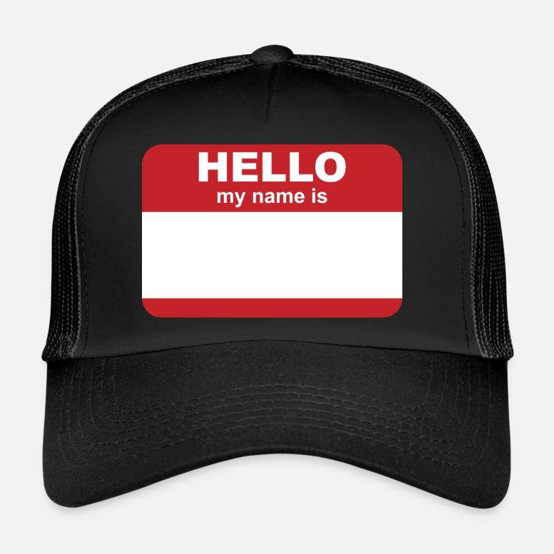 Name Tag Name Personalize Gift Trucker Cap