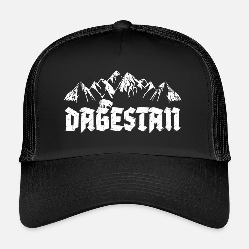 Dagestan Dagestani Dagestaner Mountains Bear Trucker Cap