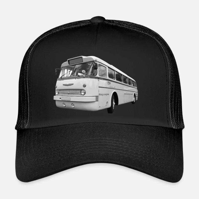 Icarus 66 Bus Hongrie Oldtimer DDR Ostalgie - Casquette trucker  - noir/noir