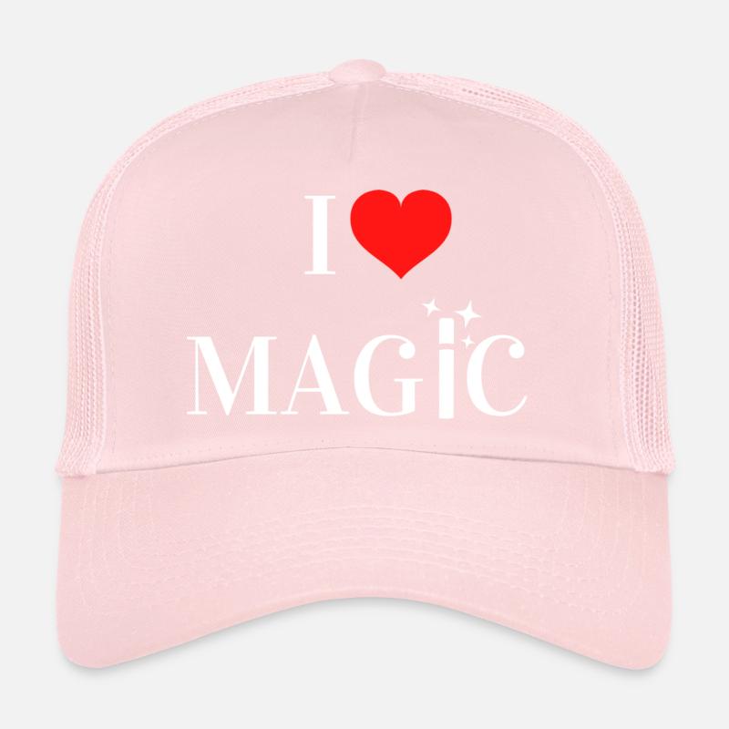 I Love Magic Trucker Cap