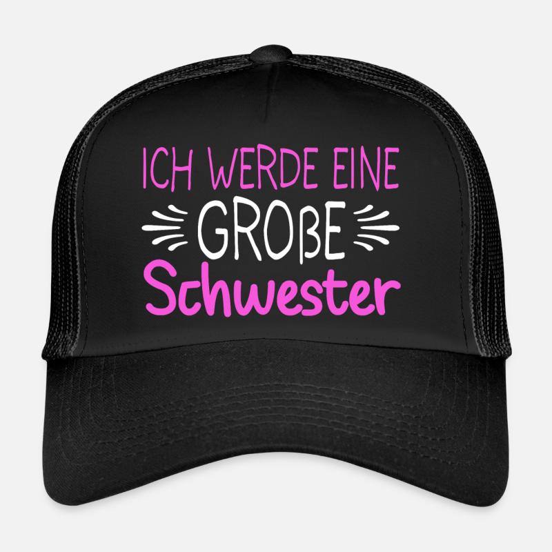 Ich Werde Eine Große Schwester Geschwisterliebe Trucker Cap